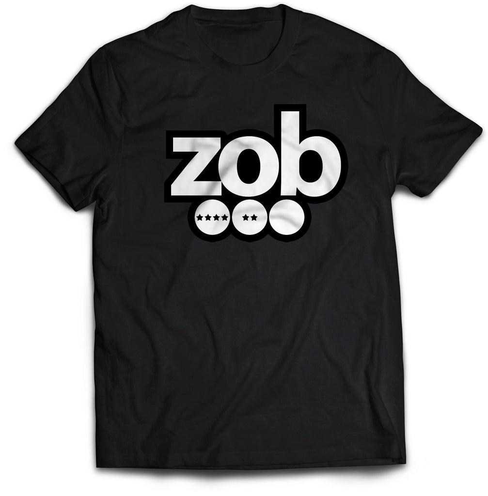 Zob White Dots Logo T-Shirt | Zob Glass Pipes