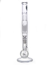 Zob 18 inch Inline Diffused Straight Tube with 8 Arm Tree Percolator