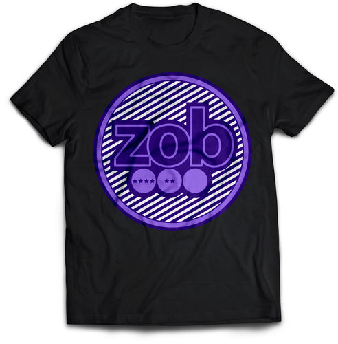 Zob Stripped Logo (Black) T-Shirt
