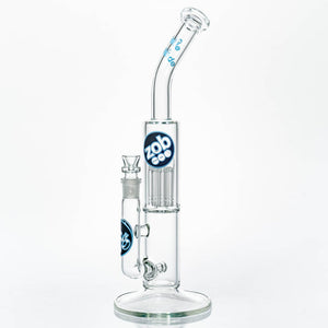Zob 17 inch Stemless Straight Tube Wubbler with Inline Diffuser 8 Arm Tree Percolator