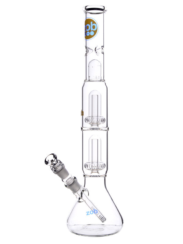 Zob 21 inch Beaker with Double UFO Percolators | Zob Glass Pipes